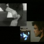 Schnittstelle [Section / Interface], 1995 Harun Farocki installation vidéo, Betacam SP transféré en mpeg, double projection,  4/3, noir et blanc et couleur, 23 min. capture d’écran Generali Foundation, Vienne, Autriche © Harun Farocki