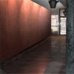 Teresa Margolles Sangre recuperada, 2009. Site specific installation with organic matter and water, sketch, dimensions variable Collection of the Artist Courtesy: Peter Kilchmann Gallery, Zurich, and Galería Salvador Diaz, Madrid