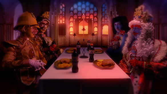 Rachel Maclean, A Whole New World, 2014, galerie Rowing.