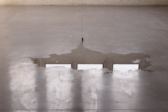 Ismaïl Bahri, vues de l'exposition "Sondes" les églises centre d'art contemporain de la Ville de Chelles, 2014. © Aurélien Mole.