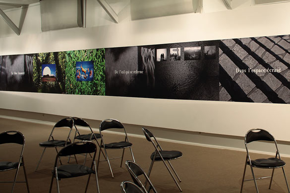 Michel Houellebecq – Vue de l'exposition "Before Landing"