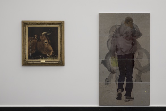 Will Benedict « Corruption Feeds », Bergen Kunsthall : Karl Uchermann, Kuhode, 1876 ; Tom Humphreys Untitled, 2014. Courtesy the artist ; High Art, Paris. Photo : Thor Brødreskift.