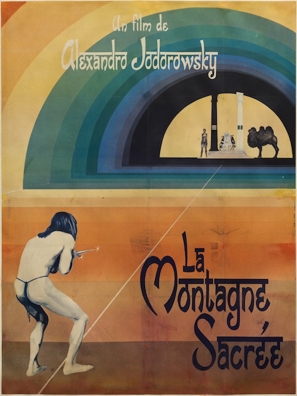 Alejandro Jodorowsky, La Montagne Sacrée, 1974. Affiche du film.