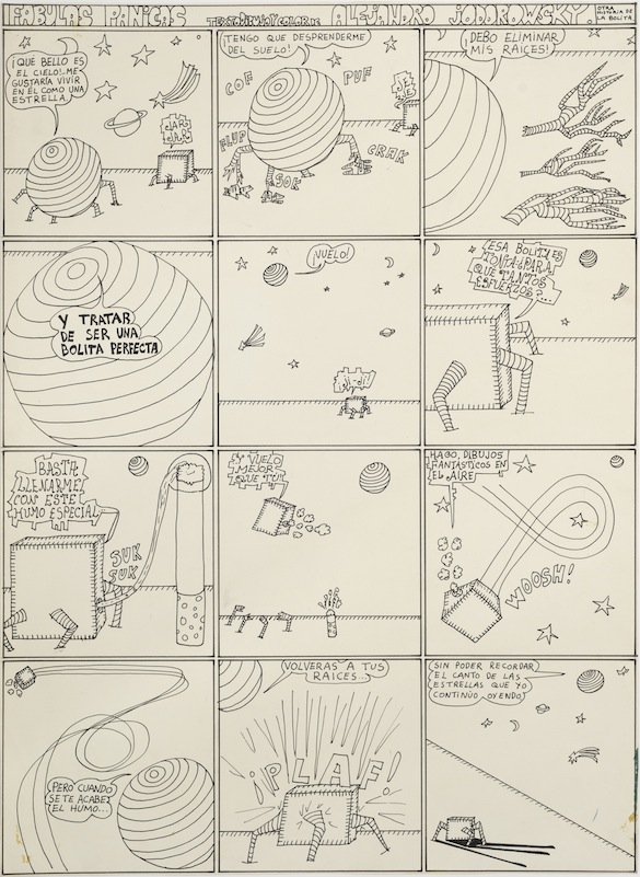 Alejandro Jodorowsky, Fabulas panicas, décembre 1967. Dessin