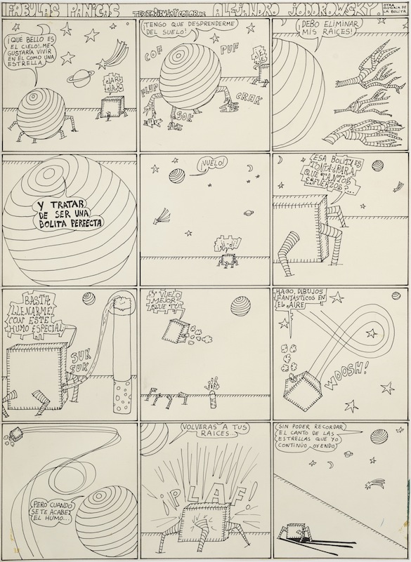 Alejandro Jodorowsky, Fabulas panicas, décembre 1967. Dessin