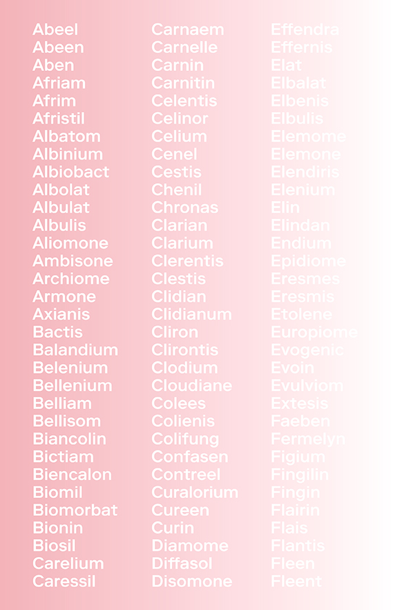 Pamela Rosenkranz Our Product, 2015. Pages extraites du livret publié à l’occasion de l’exposition au pavillon suisse de la biennale de Venise 2015 / Pages from the booklet published on the occasion of « Our Product » at the Pavilion of Switzerland at the 56th International Art Exhibition – la Biennale di Venezia 2015. Design : NORM, Zurich.