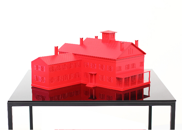 Emily Dickinson’s House, 2015 La maison d’Emilie Dickinson Méthacrylate, métal 130 x 100 x 100 Courtesy de l’artiste et des galeries Messen de Clercq, OMR, Travesia Cuatro et 1301 PE