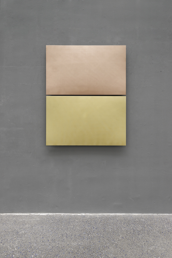 Nicolas Momein, Métallisation Bronze Aluminium et Bronze étain. Vue de l'exposition à Micro-Onde. Photo : Aurélien Mole.