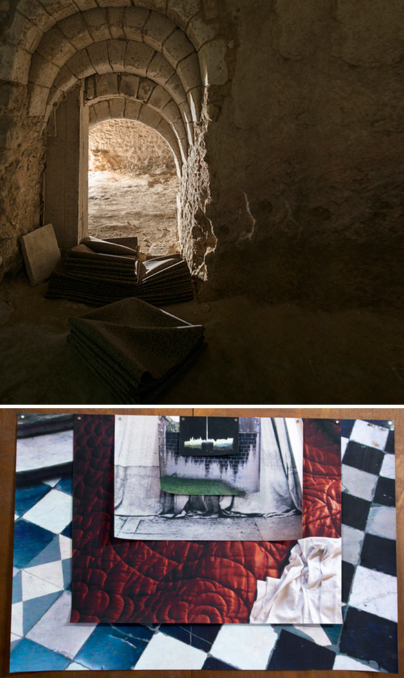 Vue de l’exposition "Si personne ne me voit je ne suis pas là du tout" de Guillaume Constantin au Cryptoportique, à Reims jusqu’au 22 juin 2014 © Photographe : Martin Argyroglo.