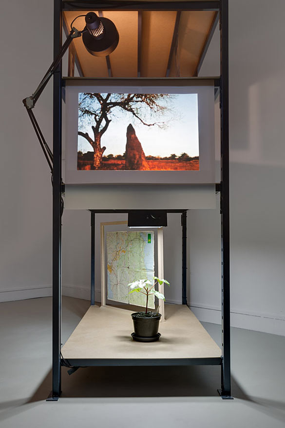 Vue de l'exposition / exhibition view "Kapwani Kiwanga. Maji Maji", Satellite Programme 7, Jeu de Paume. 03/06 – 21/09/2014. Photo Romain Darnaud-Jeu de Paume.