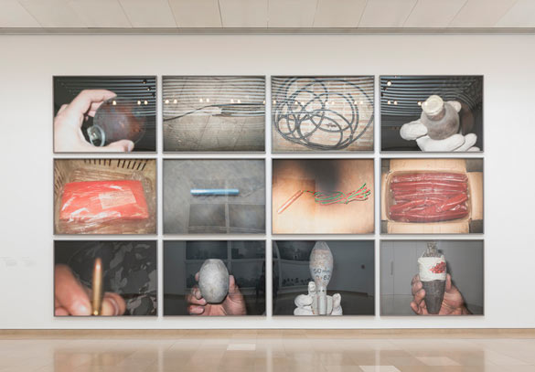 The Atlas Group (1989-2004). I might die before I get a rifle, 1989-2008. Série de 12 impressions jet d’encre / 12 inkjet prints, 160 x 212,5 cm chacune / each. Collection Caixaforum, Barcelona. Photo : David Huguenin © W. Raad.