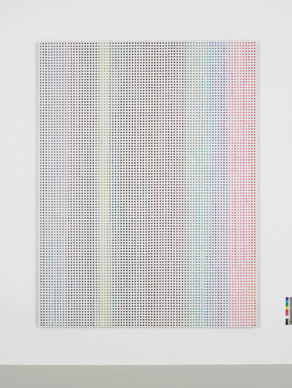Cheyney Thompson, Stochastic Process Painting2, 2014
Huile sur toile / Oil on canvas, 207 x 156 cm. Courtesy Campoli Presti, London / Paris.