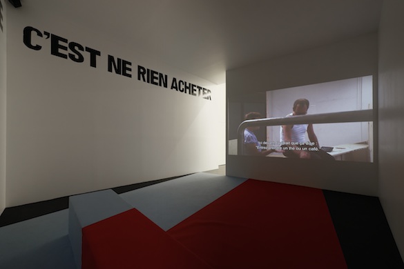 Erik van Lieshout Commission (2011) Installation vidéo HD, son, néerlandais et anglais, 49 min. Commande de Scuplture International Rotterdam & Hart van Zuid, 2010-2011. Avec le soutien du Mondriaan Fund. © Aurélien Mole pour PLAY TIME, 2014