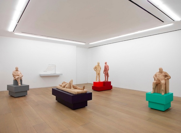 Vue de l'exposition Music de Xavier Veilhan, galerie Perrotin New York.