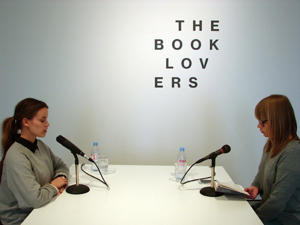 Simultaneous: a performance by Heman Chong: artist, writer, curator and co-author of the novel PHILIP. Performers: Eveliina Petäjäaho and Riikka Thitz. De Appel Arts Centre, Amsterdam, 01.02.2014.