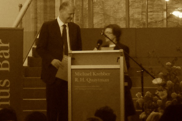 Discours des artistes lors de la remise du prix / RH Quaytman and M. Krebber's talk on the occasion of the prize award ceremony.