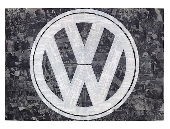 Marcel Odenbach, Deutsches Symbol (VW), 1994. Courtesy Marcel Odenbach ; Galerie Gisela Capitain, Cologne ; Galerie Crone, Berlin.