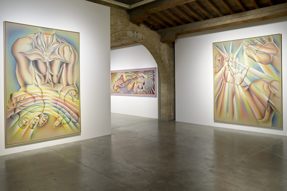 Vue de l’exposition / View of the exhibition: « Why Not Judy Chicago ? » CAPC, musée d'Art contemporain de Bordeaux, 2016. Photo : Frédéric Deval