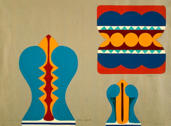 Judy Chicago Mother Superette, 1963. Acrylique sur papier, 49.5 × 66 cm. © Judy Chicago. Photo © Donald Woodman